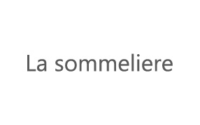 La sommeliere