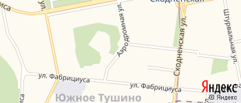Аэродромная улица на Яндекс карте