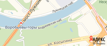 Андреевская набережная на Яндекс карте