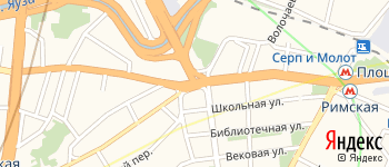 Андроньевская площадь на Яндекс карте