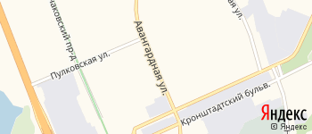 Авангардная улица на Яндекс карте