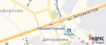 Авиамоторная улица на Яндекс карте
