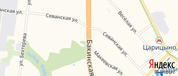 Бакинская улица на Яндекс карте