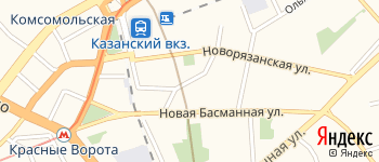 Басманный переулок на Яндекс карте