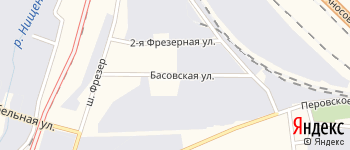 Басовская улица на Яндекс карте