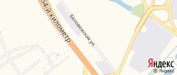 Беловежская улица на Яндекс карте