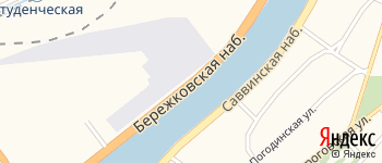 Бережковская набережная на Яндекс карте
