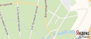 Богородское шоссе на Яндекс карте