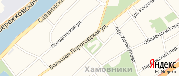 Большая Пироговская улица на Яндекс карте