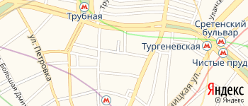 Большой Кисельный переулок на Яндекс карте