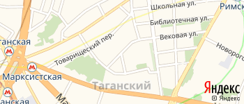 Большой Рогожский переулок на Яндекс карте