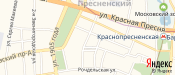 Большой Трёхгорный переулок на Яндекс карте