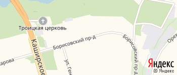 Борисовский проезд на Яндекс карте