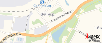 Боровский проезд на Яндекс карте