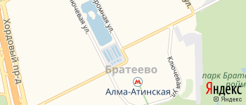 Братеевская улица на Яндекс карте