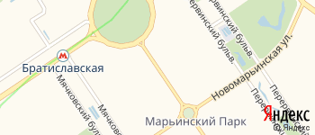 Братиславская улица на Яндекс карте
