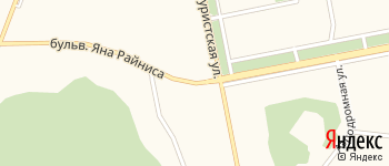 бульвар Яна Райниса на Яндекс карте
