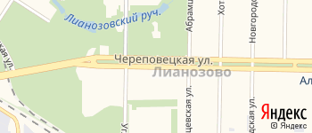 Череповецкая улица на Яндекс карте