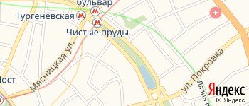 Чистопрудный бульвар на Яндекс карте