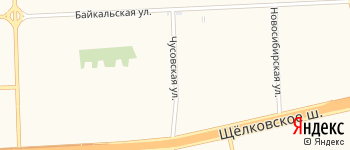 Чусовская улица на Яндекс карте