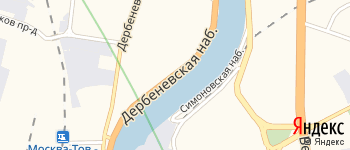 Дербеневская набережная на Яндекс карте