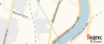 Дербеневская улица на Яндекс карте