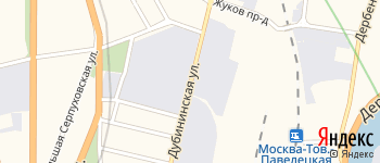 Дубининская улица на Яндекс карте