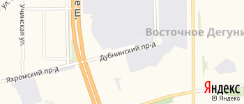 Дубнинский проезд на Яндекс карте