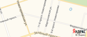 Федеративный проспект на Яндекс карте
