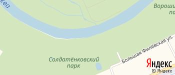 Филёвская набережная на Яндекс карте