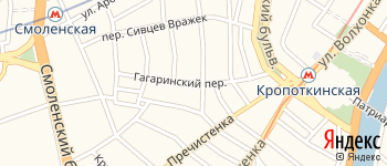 Гагаринский переулок на Яндекс карте