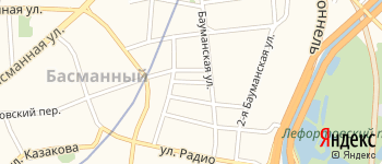 Гарднеровский переулок на Яндекс карте