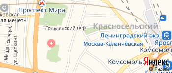 Глухарёв переулок на Яндекс карте