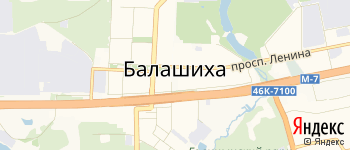 город Балашиха на Яндекс карте