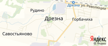 город Дрезна на Яндекс карте