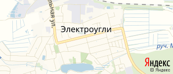 город Электроугли на Яндекс карте