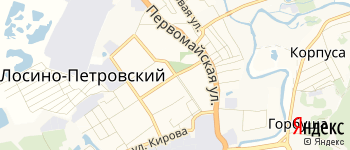 город Лосино-Петровский на Яндекс карте