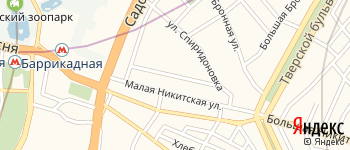 Гранатный переулок на Яндекс карте