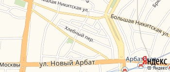 Хлебный переулок на Яндекс карте