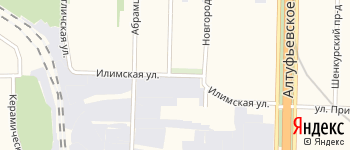 Илимская улица на Яндекс карте