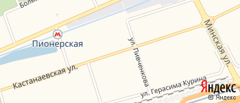 Кастанаевская улица на Яндекс карте