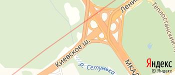 Киевское шоссе на Яндекс карте