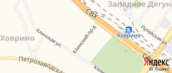 Клинский проезд на Яндекс карте