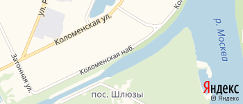 Коломенская набережная на Яндекс карте