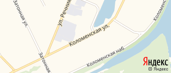 Коломенская улица на Яндекс карте