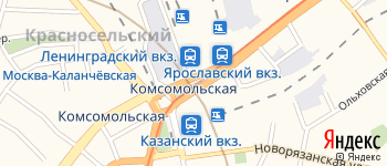 Комсомольская площадь на Яндекс карте