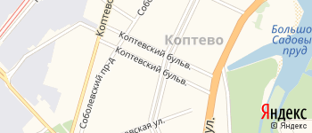 Коптевский бульвар на Яндекс карте
