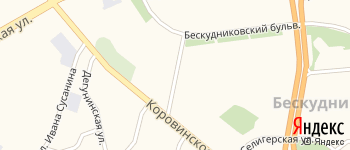 Коровинский проезд на Яндекс карте