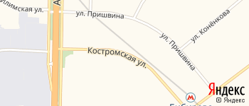 Костромская улица на Яндекс карте