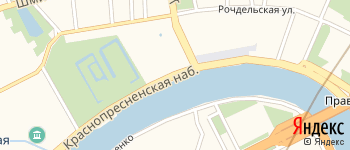 Краснопресненская набережная на Яндекс карте